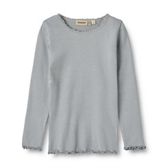 Wheat Rib T-Shirt Reese LS - Cloudy sky